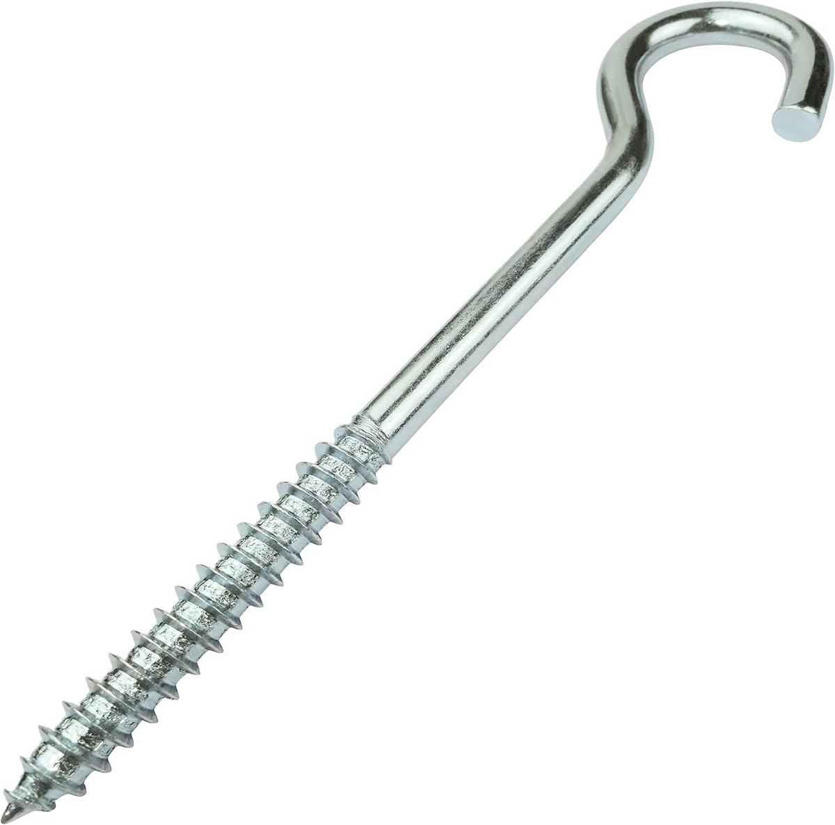 Set van 10 gele angulaire schroefhaken van gehard galvaniseerd staal