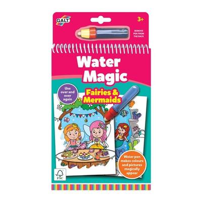 Jumbo 1150400352 - Galt, Water Magic Feen & Meerjungfrauen inkl. Wasserstift, magisches Malblock