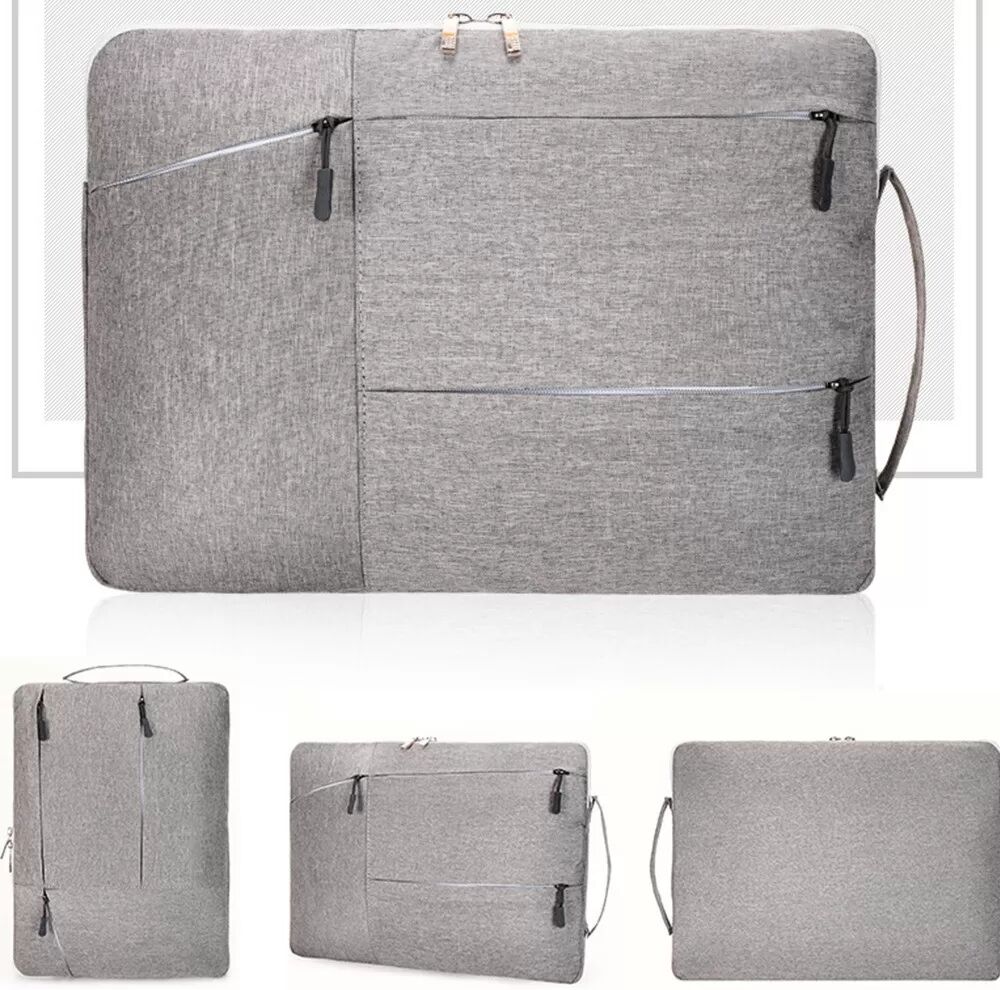 INF Sacoche Oxford 14 pouces pour ordinateur portable - Antichoc, imperméable et anti-rayures Gris