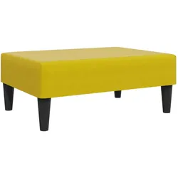 vidaXL Fußhocker Gelb 77x55x31 cm Samt