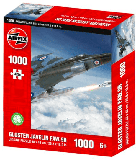 Kidicraft: Airfix Gloster Javelin FAW.9R - 1000 Piece Jigsaw Puzzle for Adults