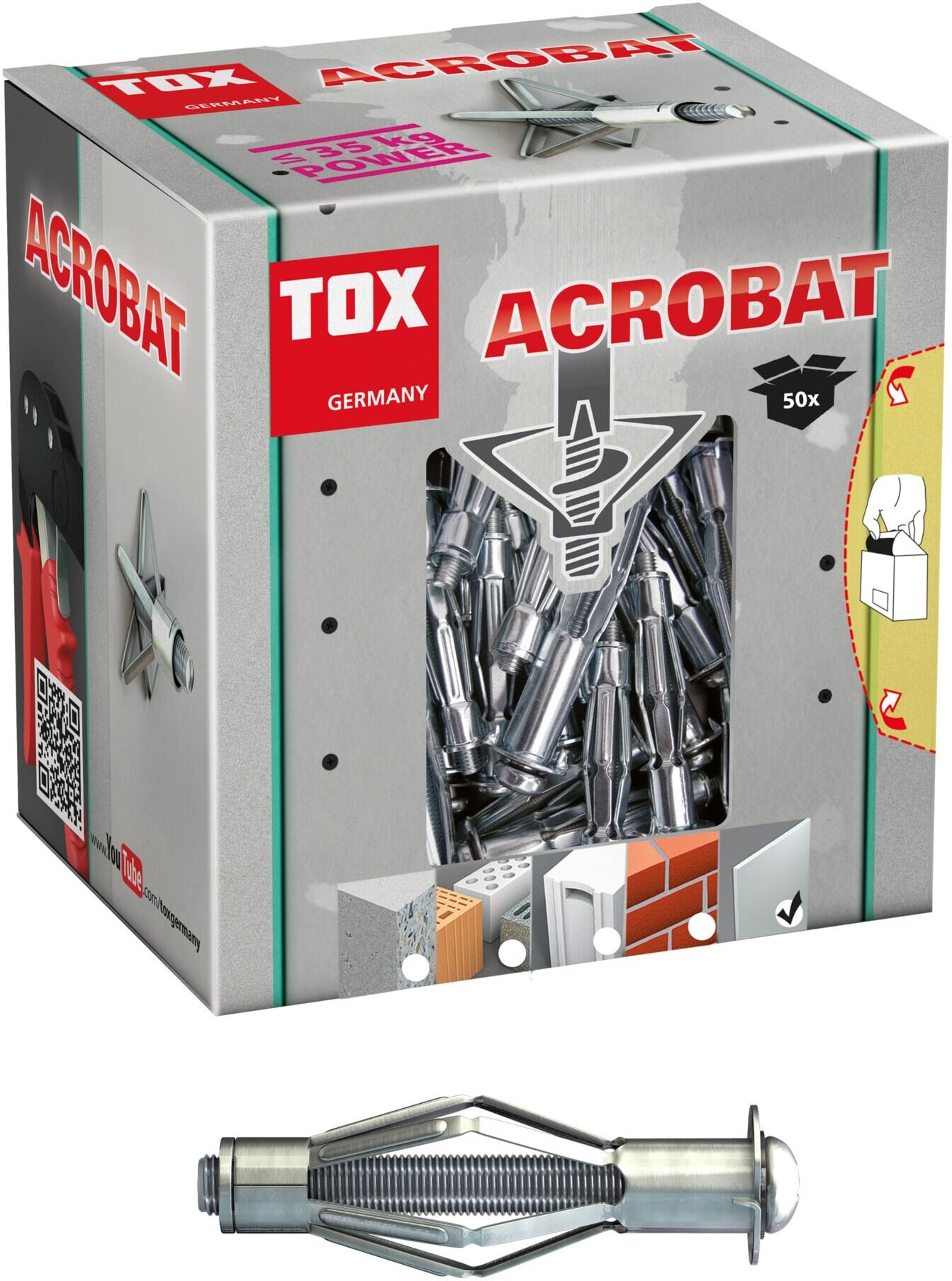 TOX Metall-Hohlraumdübel Acrobat M5x52 mm (035101071)