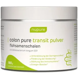 NUPURE colon pure transit pulver flohsamenschalen
