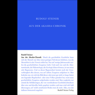 Aus der Akasha-Chronik, Gebundene Ausgabe von Rudolf Steiner, Rudolf Steiner, 978-3-7274-0111-4