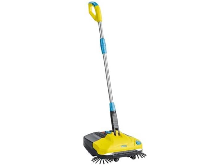 Gloria Balayeuse EasySweep 18V Compatible Batterie Bosch 18V (Outil Seul) Balai électrique sans fil pour intérieur/extérieur Allée\, terrasse\, garage Pour pierre & bois Éclairage LED & bac 4\,5L