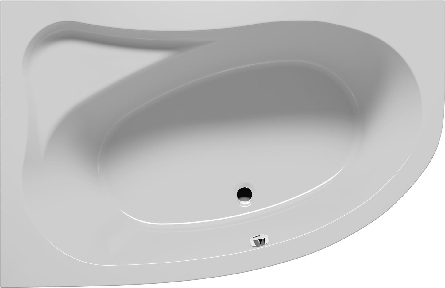 RIHO Aryl Eck-Badewanne, Version rechts, Einbau, 2-Sitzer, weiß, B021001005