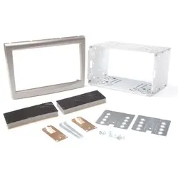  Radioblende PORSCHE 911 Boxster Cayman 2004-09 2DIN grau 