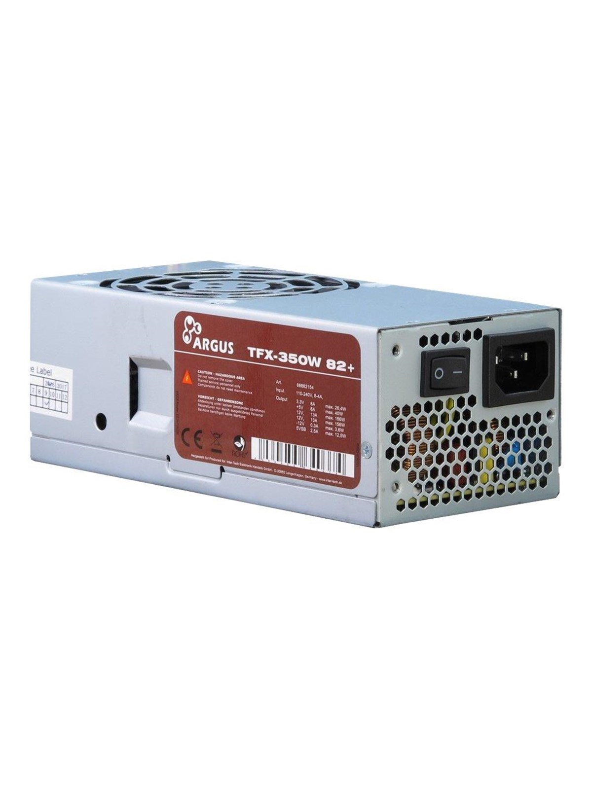 Inter-Tech Argus TFX-350W Netzteile - 350 Watt - 80 mm - ATX - 80 Plus White (bis zu 80% effektiv)