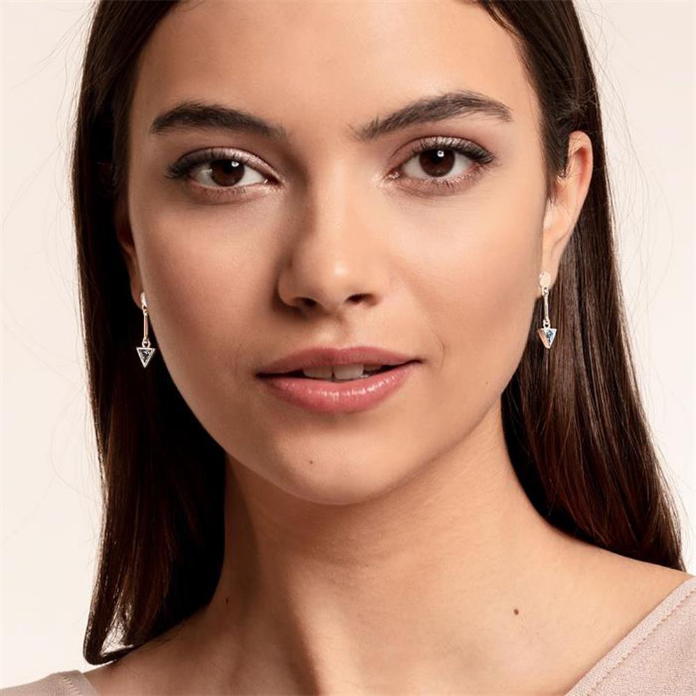 Thomas Sabo Ohrringe Dreieck hellblau aus Sterlingsilber silber