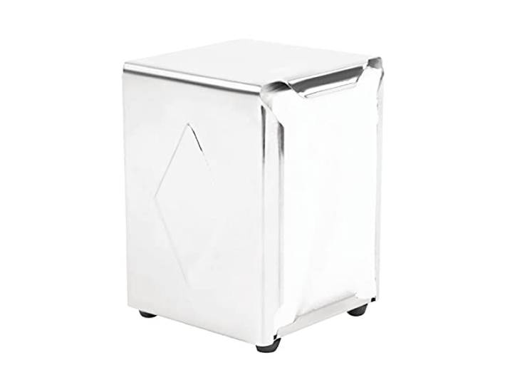 Olympia P420 roestvrij staal servet dispenser tissuepapier houder commerciële 140X95mm, zilver