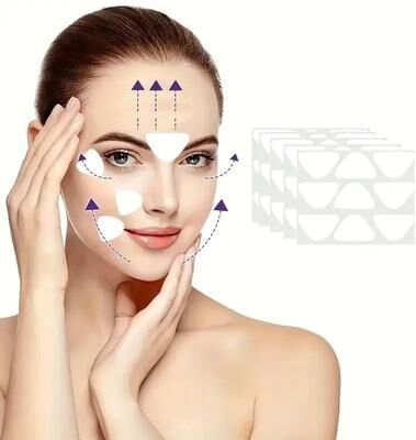 Uplift Essentials Silicone Facial Patches Set For Forehead And Smile Lines Silicone Facial Patches Set For Forehead And Smile Lines