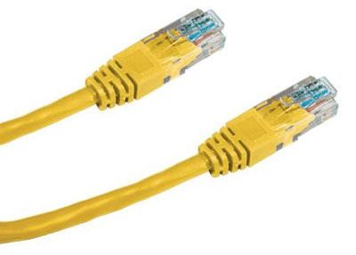 Datacom patchkabel UTP CAT5E geel 1 meter