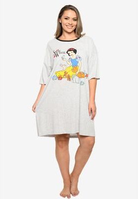 Plus Size Women's Disney Snow White Sleep Shirt Nightgown by Disney in Gray
