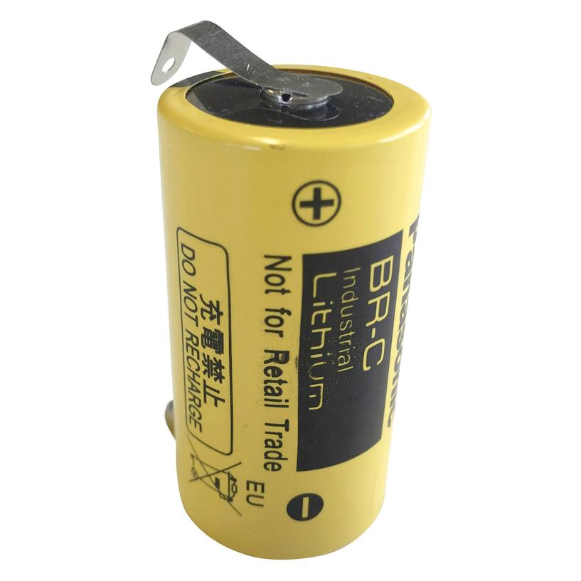 Panasonic Spezial-Batterie Baby (C) U-Lötfahne Lithium BR-C ULF 3 V 5000 mAh 1 St. (1 Stk., C, 5000 mAh) (BRCCLG)