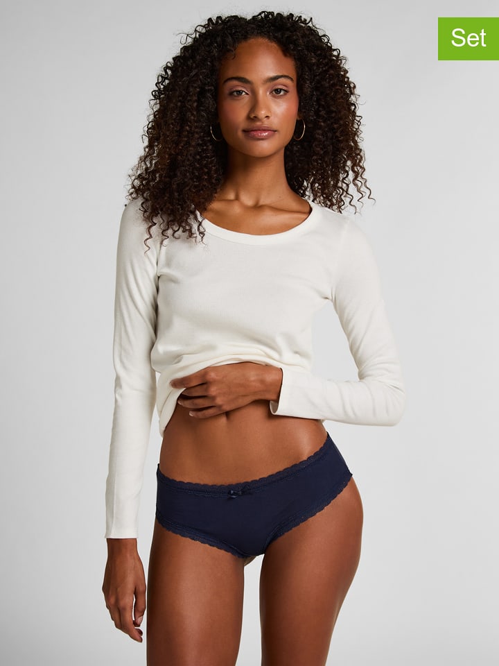 Hunkemöller 2er-Set: Slips in Dunkelblau - M