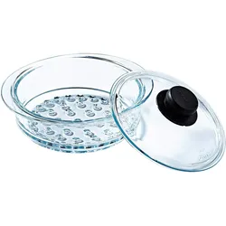 Pyrex Met Deksel - 20 cm -, Zubehör Kochgeschirr, Transparent