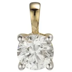 THOMAS & SOHN Lab Grown Brillant min 0,50ct Solitär-Anhänger Gold 585