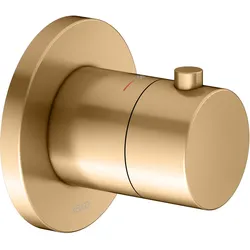 KEUCO IXMO Thermostatarmatur Unterputz, Rosette rund, 59553250001, Farbe: Messing gebürstet