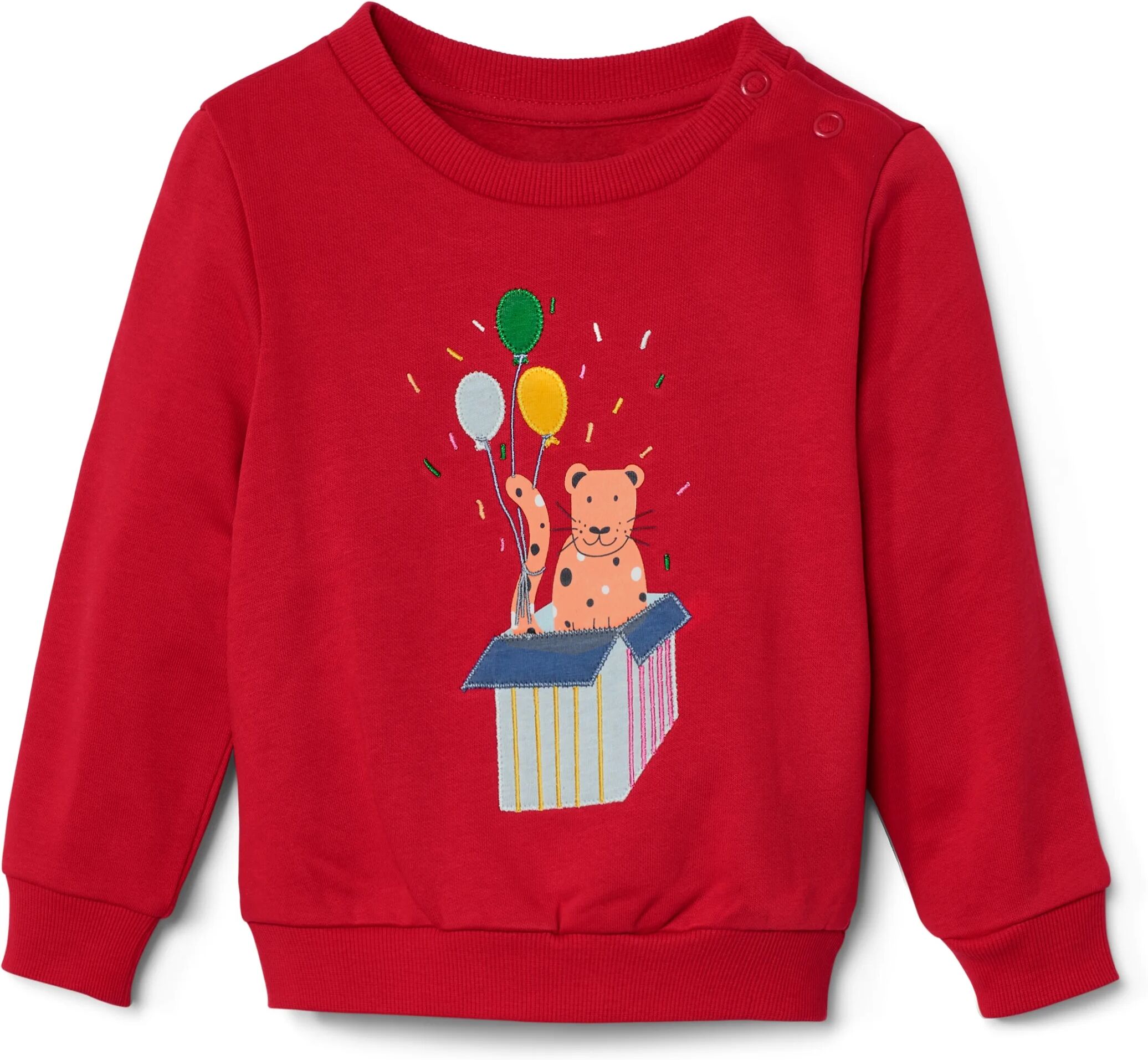 Tchibo - Kinder-Sweatshirt mit angerauter Innenseite - Baby - Gr. 86/92 - rot