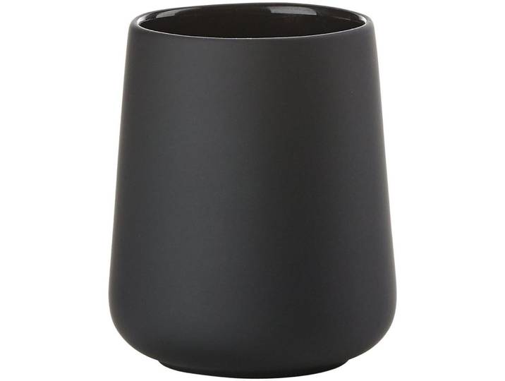 Zone Denmark Zahnputzbecher Nova One Schwarz - Material: Steingut - 202