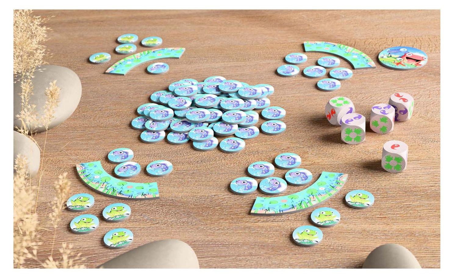 Haba Kinderspiel Froggos - Coöperatief dobbelspel voor kinderen