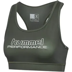 hummel hmlTE FUNDAMENTAL Sport-BH Damen 6426 - climbing ivy L