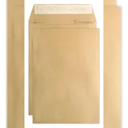 Clairefontaine 500x Versandtaschen haftklebend Kraft 176x250mm/B5 90g - Braun 744C