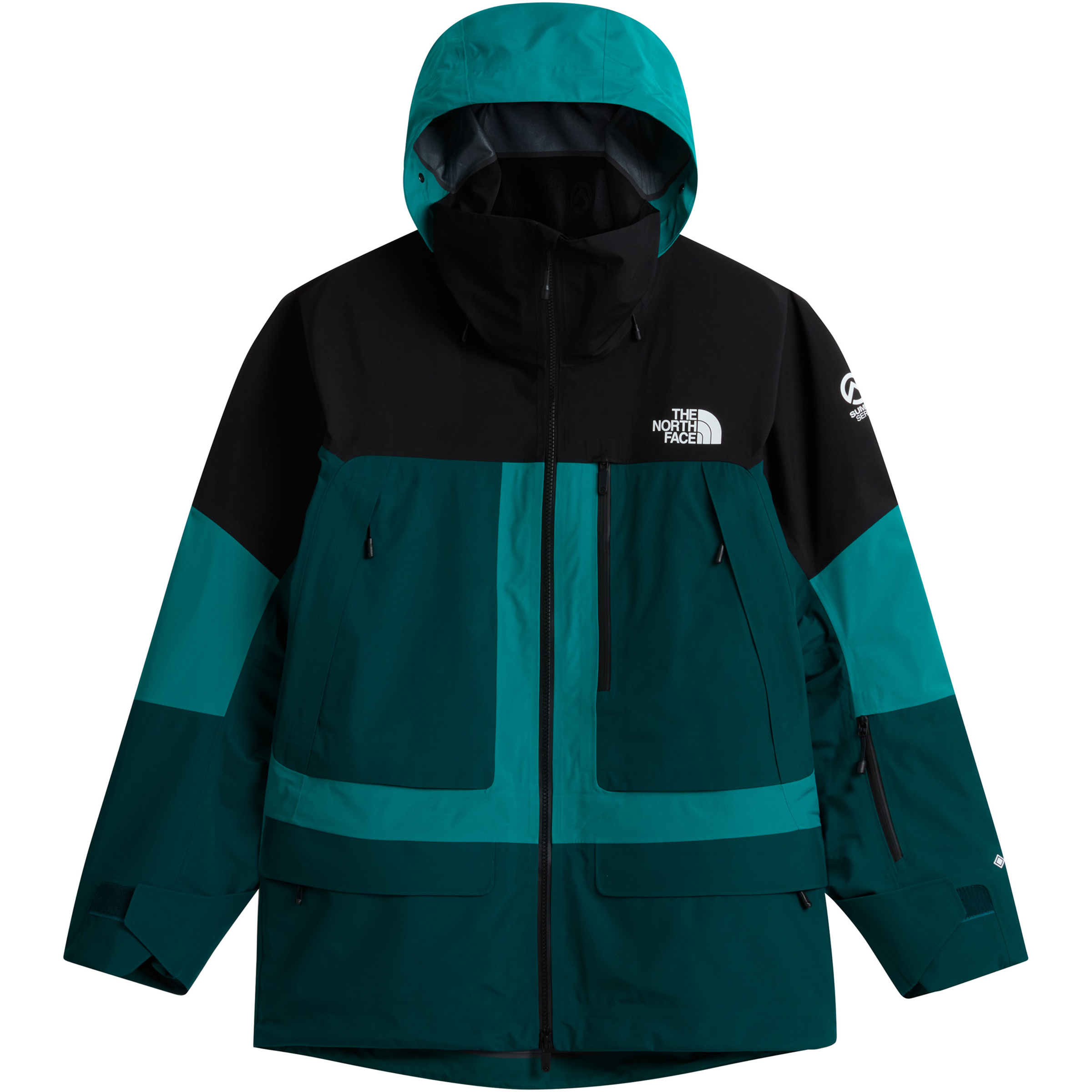The North Face Summit Verbier GTX Herren Regenjacke tuerkis Größe S Freeride Winddicht Wasserabweisend