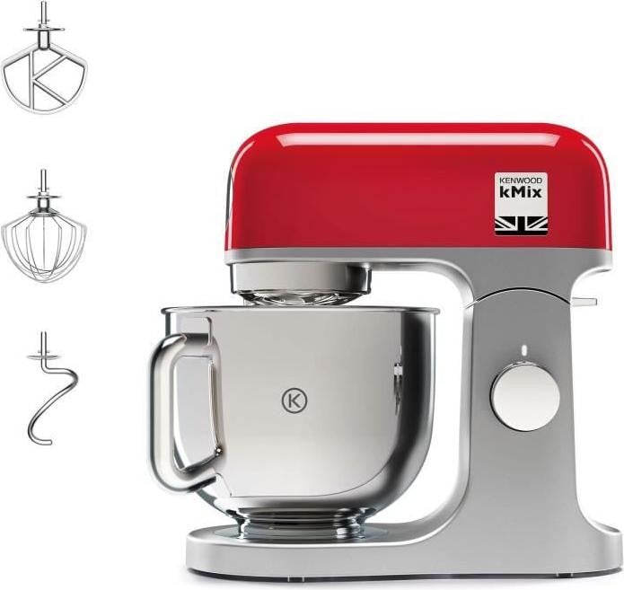 Kenwood kMix KMX750RD Standmixer - Rood - 1000 W - 5 L RVS kom