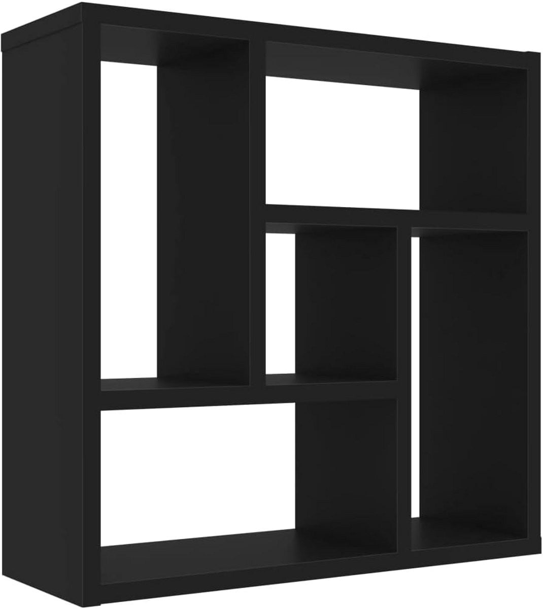 Zwevende Wandplank met 5 Vakken voor Opslag en Decoratie