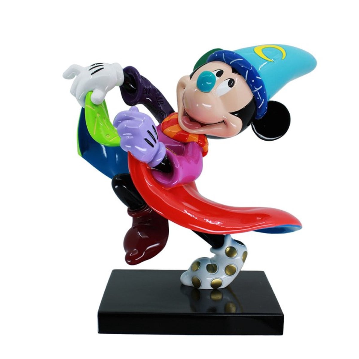 Enesco Disney Britto Fantasia Sorcerer Mickey Mouse beeldje, meerkleurig, Hoogte: 20,32 cm