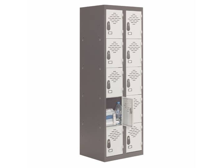 Vestiaire Avantage 10 casiers L.60 cm - Gris