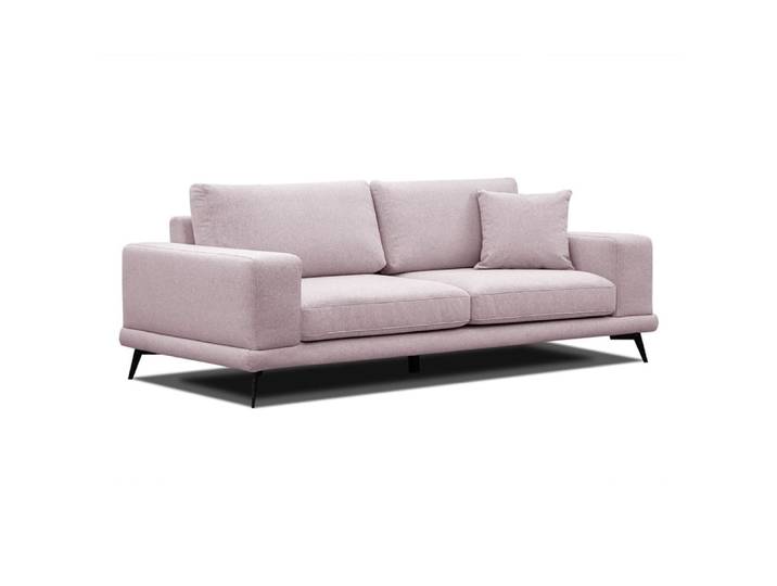 Canapé droit xxl 3 places tissu rose