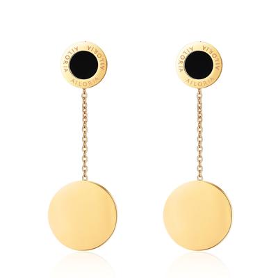 Paar Ohrhänger AILORIA "Ohrringe AUDE", gold, Ohrringe, Damen, Edelstahl