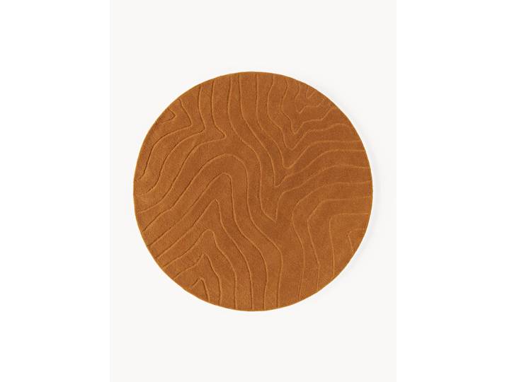 Tapis rond en laine tuftée main Aaron