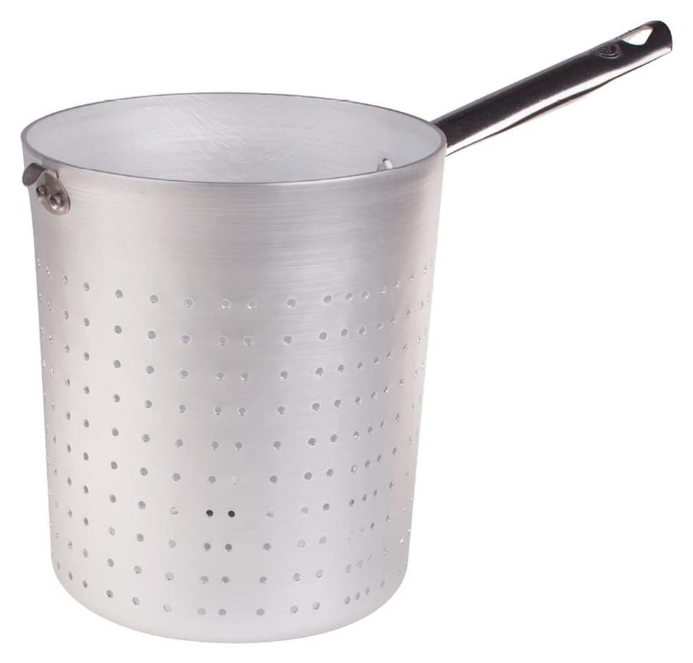 Dripio Aluminium pan voor pasta en spaghetti, 20 cm, met roestvrijstalen handvat