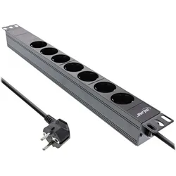 InLine, Steckdosenleiste, 19" Steckdosenleiste (7x, CEE 7/7, 2 m)
