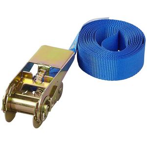 ProPlus Spanngurt 320118, blau, mit Ratsche, 1000 kg Zurrkraft, 25 mm x 3,5 m