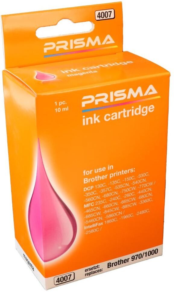 PRISMA 4007 Druckerpatrone für Brother Tintenstrahldrucker, magenta, 10 ml