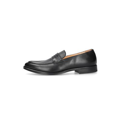 Loafer HENRY STEVENS "Wes PL", Herren, Gr. 46, schwarz, Kalbsleder, Schuhe Loafer