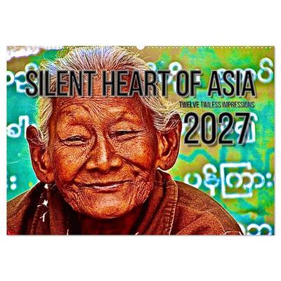 Silent Heart of Asia (Wall Calendar 2027 DIN A2 landscape), CALVENDO 12 Month Wall Calendar