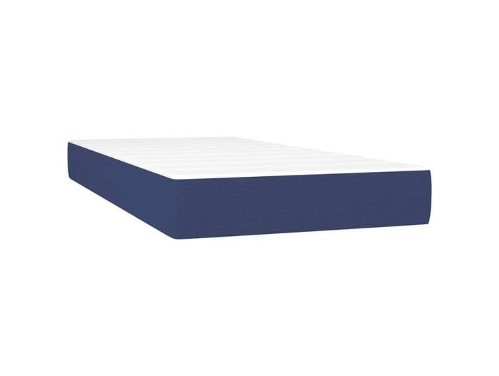 Boxspringmatratze Taschenfederkernmatratze Mittel Blau 90x200x20 cm Stoff, vidaXL, 20 cm hoch