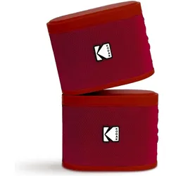 Kodak SoundBrix Wireless Stack Speaker (Reverb Red), 2PCS, Bluetooth Lautsprecher, Rot