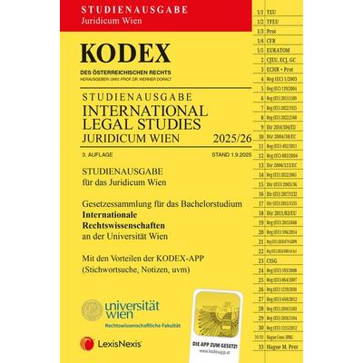 Kodex International Legal Studies (iREWI) 2025/26, Taschenbuch von , LexisNexis Verlag ARD ORAC GmbH, 978-3-7007-8944-4