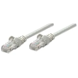 Intellinet Netzwerkkabel, Cat5e, U/UTP, CCA, Cat5e-kompatibel, RJ45-Stecker/RJ45-Stecker, 1,0 m, grau