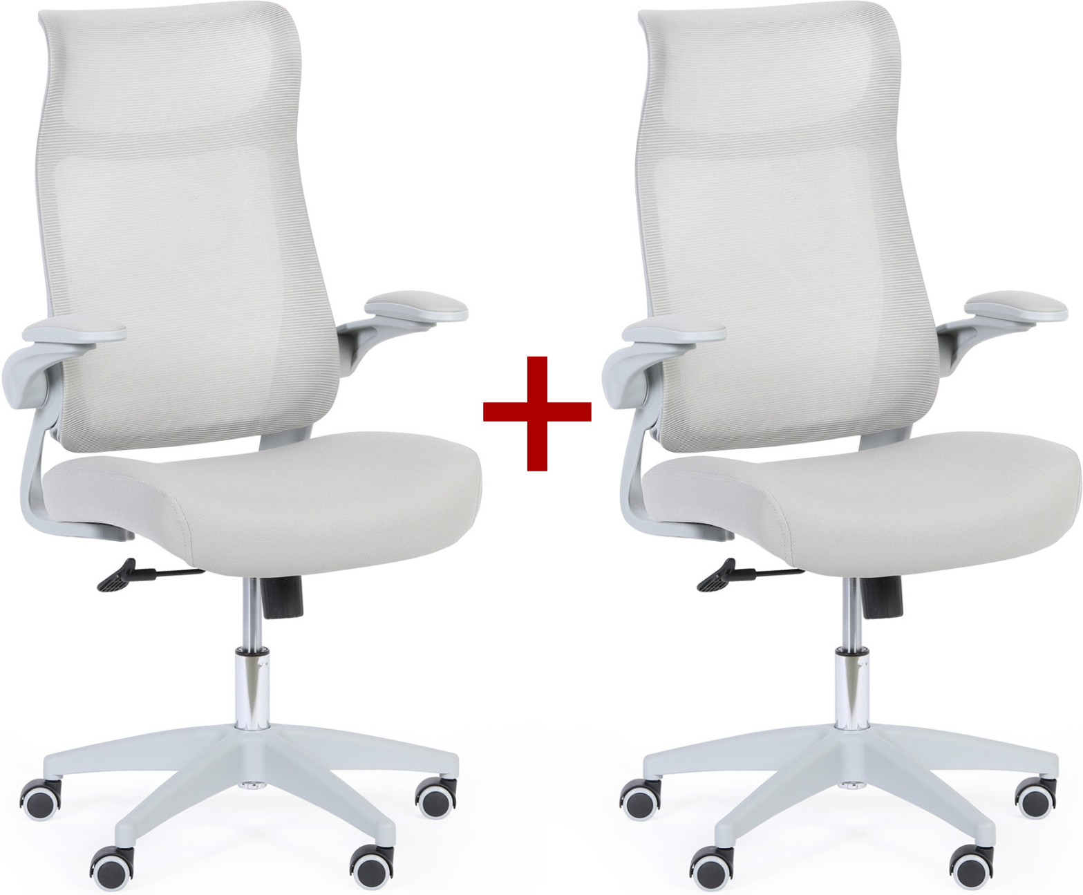 B2B Partner Bürosessel LUCKY 1+1 GRATIS, grau