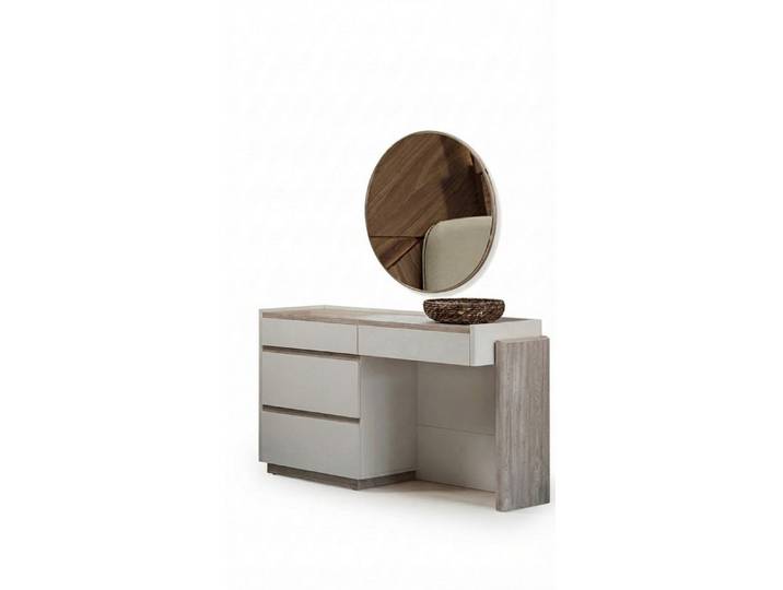 JVmoebel Schminktisch Kommode Spiegel Beige Modern Edel Frisiertisch Schminktisch Set (1-tlg)