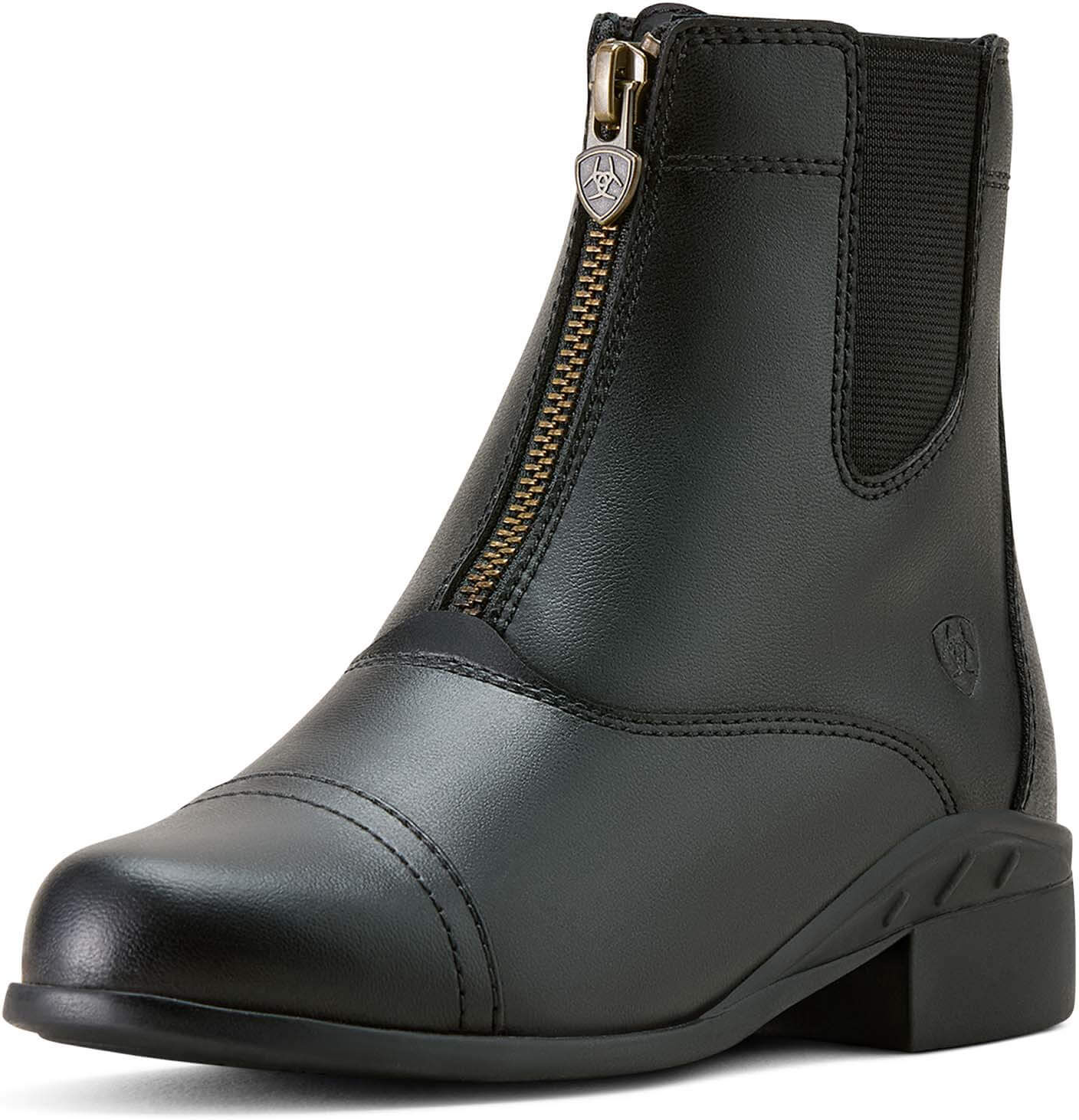 Kid's Scout Zip Paddock Boots in Black, Size: 2 K B / Medium by Ariat