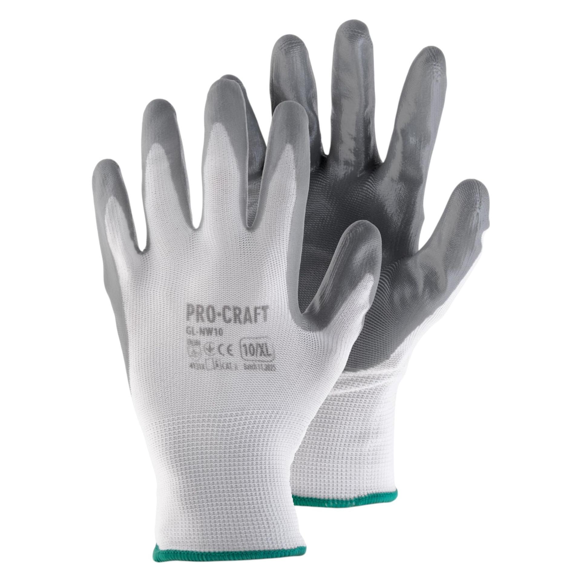 Procraft GL-NW9 Arbeitshandschuhe Nitril 1 Paar Grösse L (L) (GL-NW9)