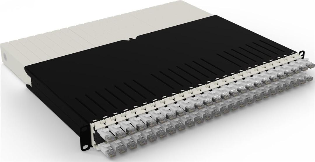 PATCHBOX .one / 8RU / STP / White, 0,8 m, Cat6a, U/FTP (STP), RJ-45, RJ-45, Weiß